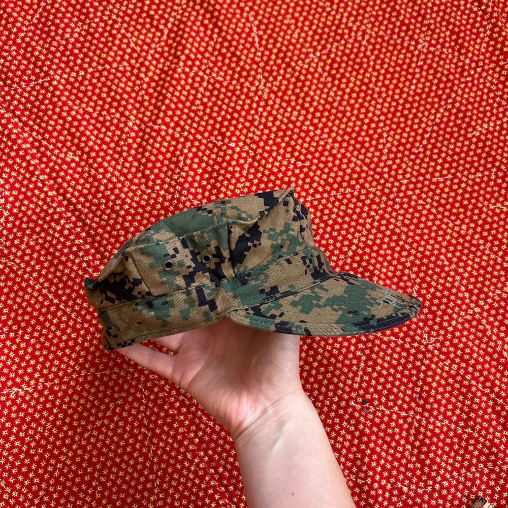 Sekri Industries USMC Marpat Woodland Camo Garrison Cover Hat X-Small